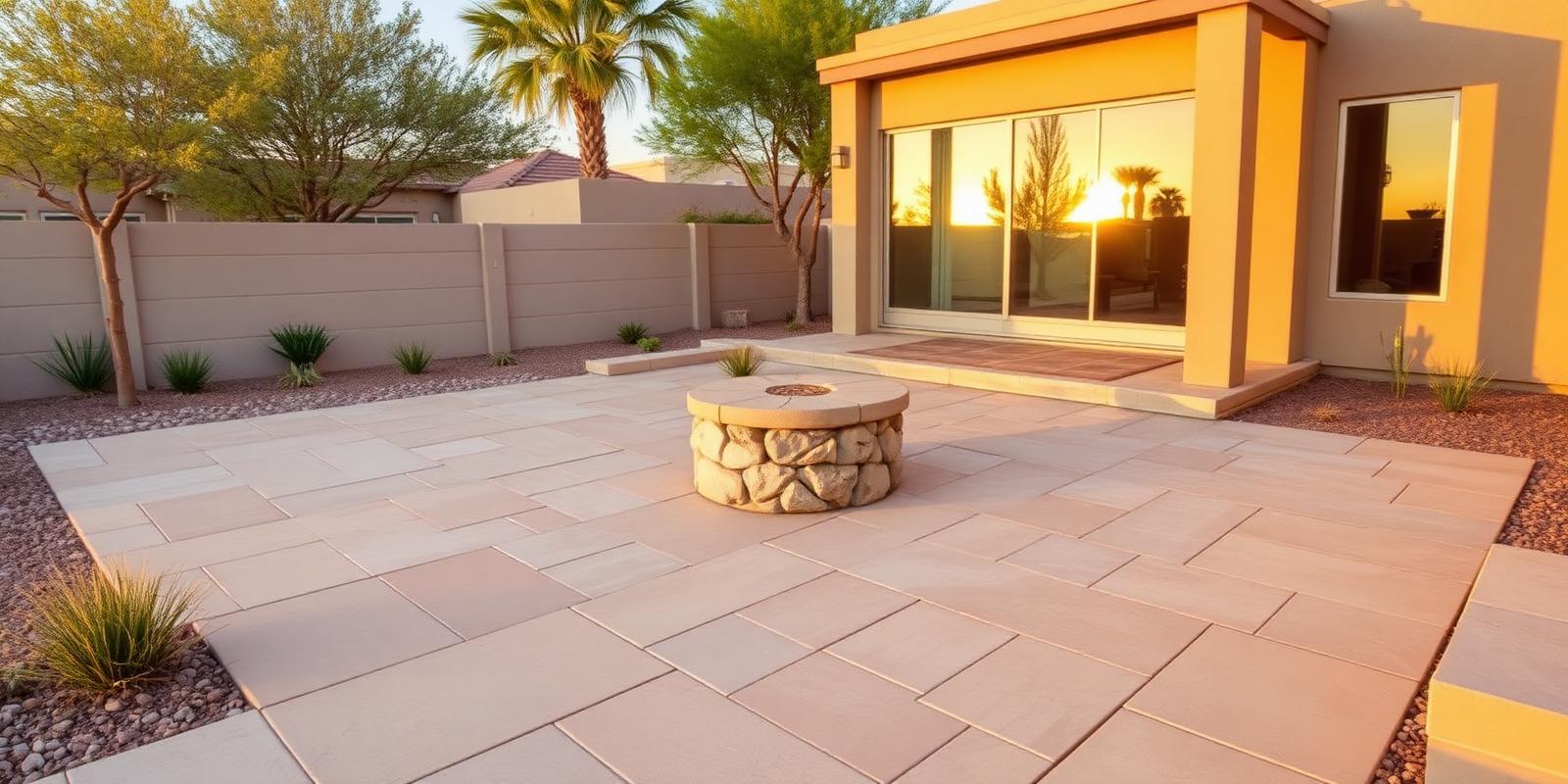 Arizona landscape construction project